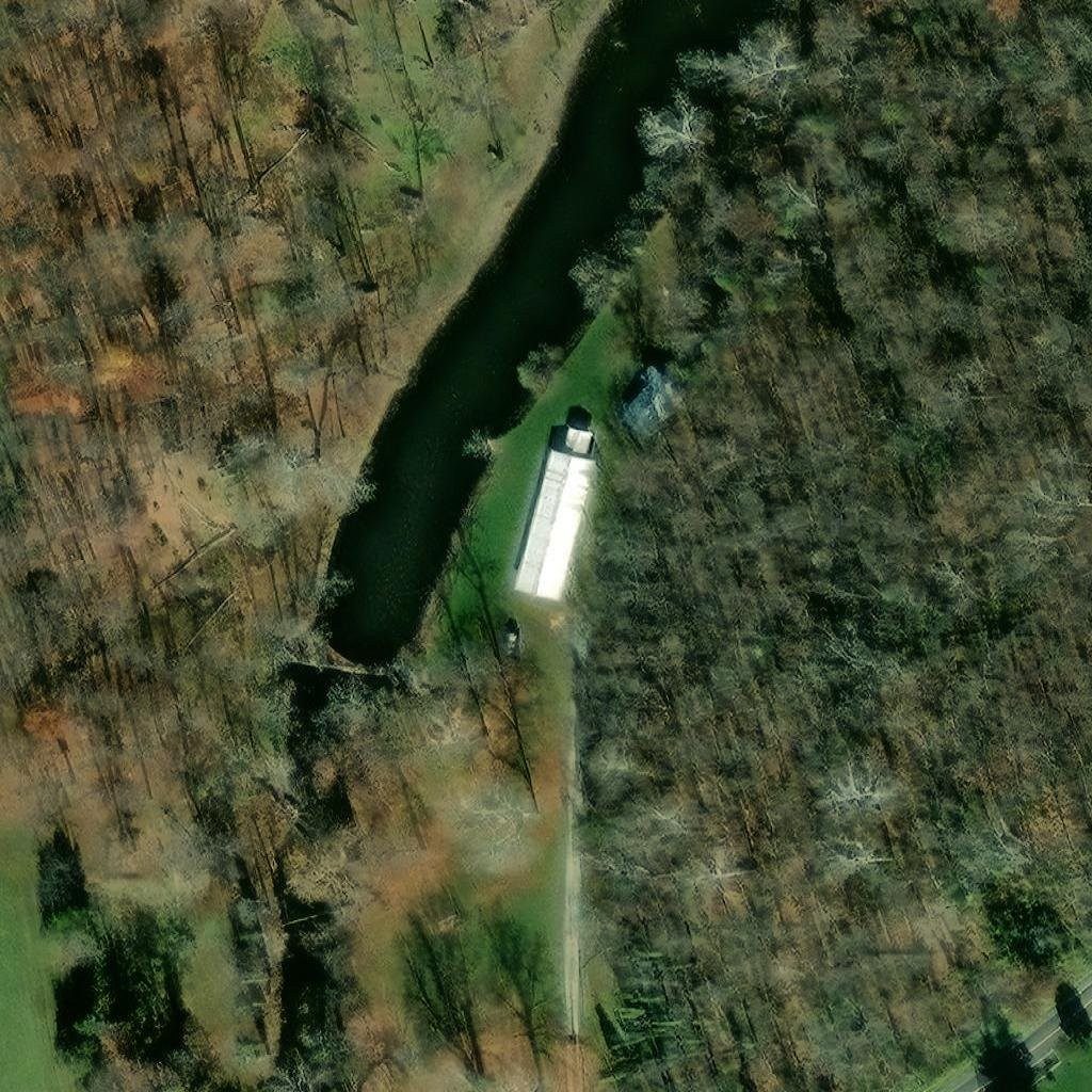 Aerial view of Kump's Dam Park, the Post's outdoor park on Harney Road